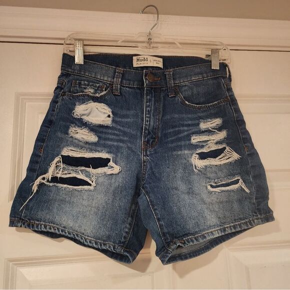 Mudd flexstretch high rise midi short Size 5 - Picture 1 of 4